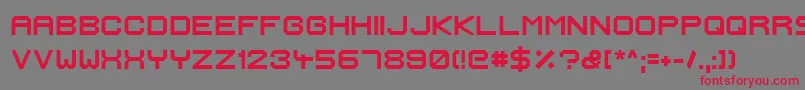 IgnisEtGlaciesExtraSharpBold Font – Red Fonts on Gray Background