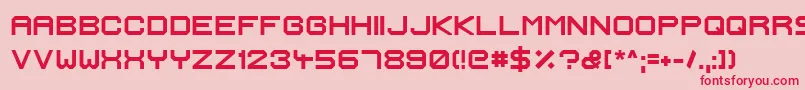 フォントIgnisEtGlaciesExtraSharpBold – ピンクの背景に赤い文字