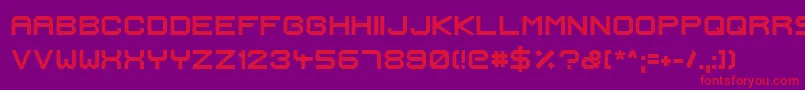 IgnisEtGlaciesExtraSharpBold-Schriftart – Rote Schriften auf violettem Hintergrund