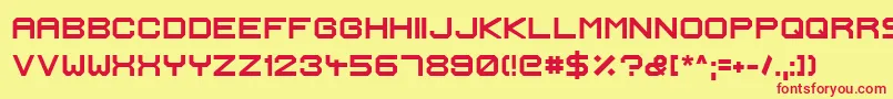 IgnisEtGlaciesExtraSharpBold Font – Red Fonts on Yellow Background