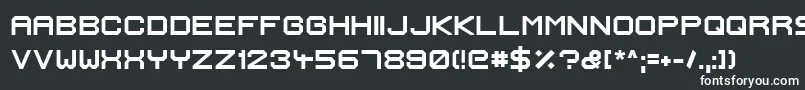 フォントIgnisEtGlaciesExtraSharpBold – 黒い背景に白い文字