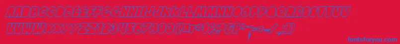 Weitere Informationen zur SfTattleTalesOutlineItalic-Schriftart SfTattleTalesOutlineItalic-Schriftart – Blaue Schriften auf rotem Hintergrund