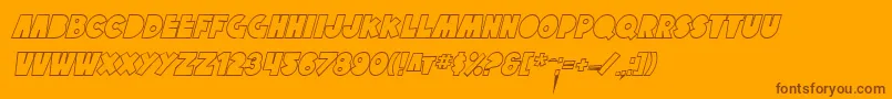 Подробнее о шрифте SfTattleTalesOutlineItalic Шрифт SfTattleTalesOutlineItalic – коричневые шрифты на оранжевом фоне