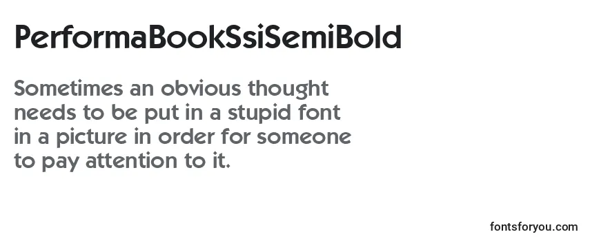 PerformaBookSsiSemiBold Font