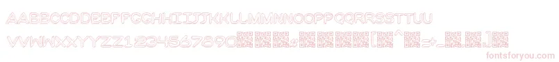 Moulden-fontti – vaaleanpunaiset fontit valkoisella taustalla