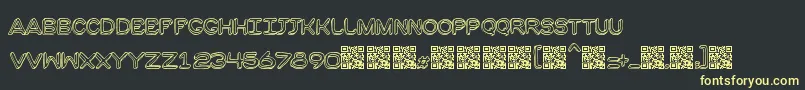 Moulden Font – Yellow Fonts on Black Background