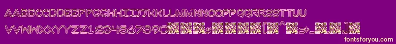 Moulden Font – Yellow Fonts on Purple Background