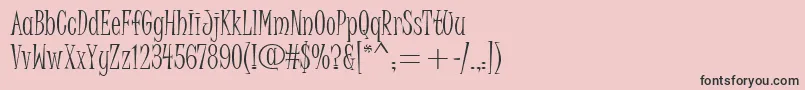 JuiceItcTt Font – Black Fonts on Pink Background