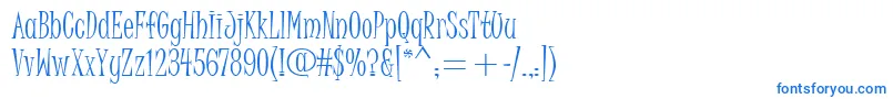 JuiceItcTt-Schriftart – Blaue Schriften