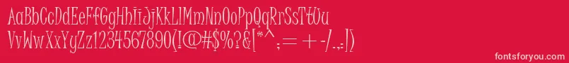 fuente JuiceItcTt – Fuentes Rosadas Sobre Fondo Rojo