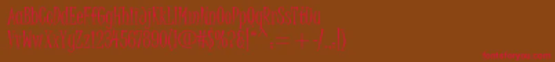 JuiceItcTt Font – Red Fonts on Brown Background