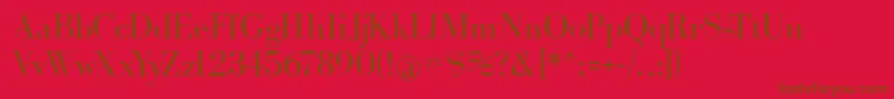 Bohrdonni Font – Brown Fonts on Red Background
