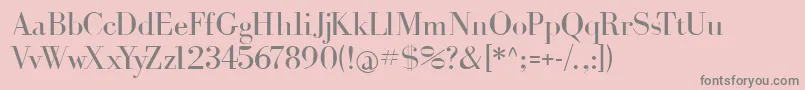 Bohrdonni Font – Gray Fonts on Pink Background