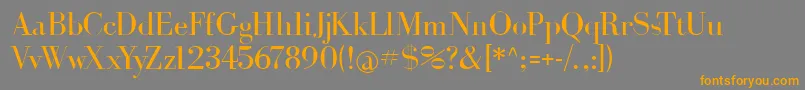 Bohrdonni Font – Orange Fonts on Gray Background