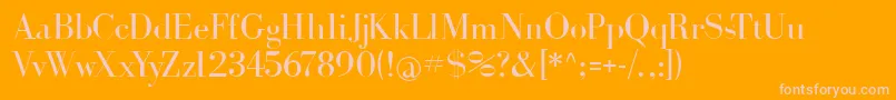 Bohrdonni Font – Pink Fonts on Orange Background