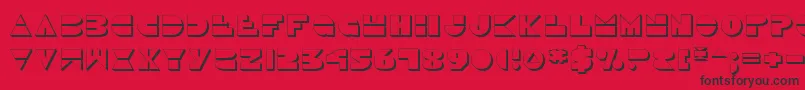 Disco Duck 3D Font – Black Fonts on Red Background
