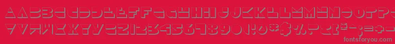 Disco Duck 3D Font – Gray Fonts on Red Background