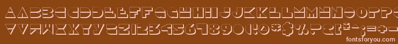 Disco Duck 3D Font – Pink Fonts on Brown Background