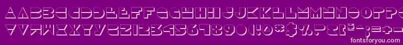Disco Duck 3D Font – Pink Fonts on Purple Background