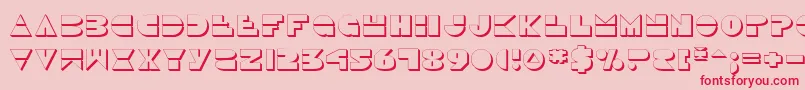 Disco Duck 3D Font – Red Fonts on Pink Background