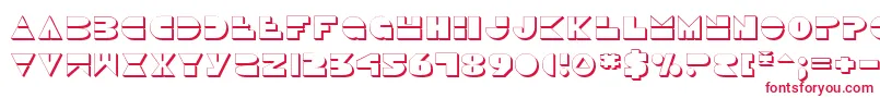 Disco Duck 3D Font – Red Fonts on White Background