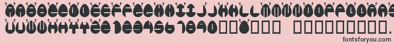 Egglien Font – Black Fonts on Pink Background