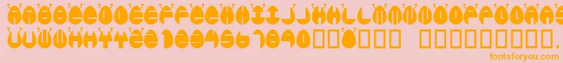 Egglien Font – Orange Fonts on Pink Background