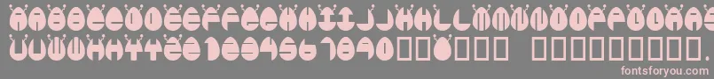 Egglien Font – Pink Fonts on Gray Background