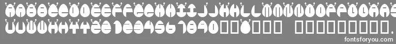 フォントEgglien – 灰色の背景に白い文字