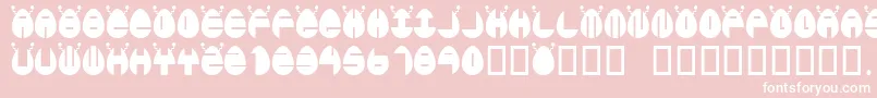 Egglien Font – White Fonts on Pink Background