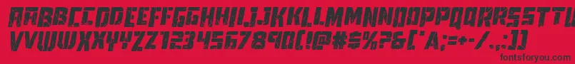 Towerruinsdropital Font – Black Fonts on Red Background