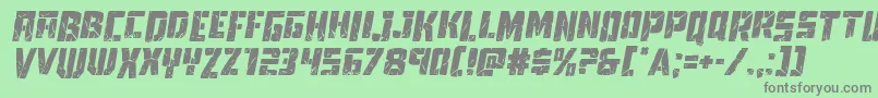 Towerruinsdropital Font – Gray Fonts on Green Background