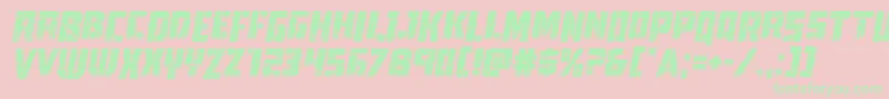 Towerruinsdropital Font – Green Fonts on Pink Background