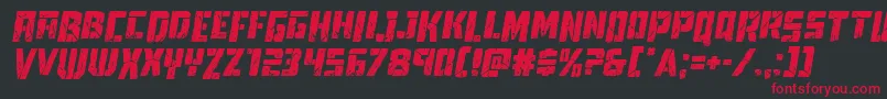 Towerruinsdropital Font – Red Fonts on Black Background