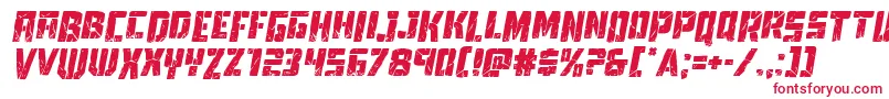 Towerruinsdropital Font – Red Fonts on White Background