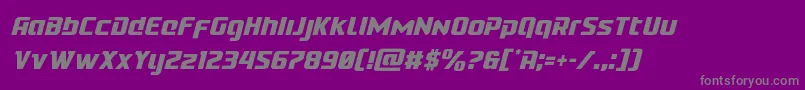 Cobaltaliencondital Font – Gray Fonts on Purple Background