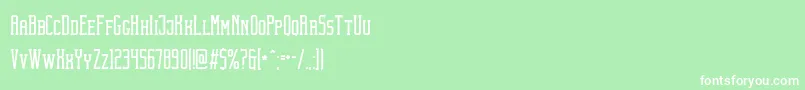 Weitere Informationen zur TheobaldClean-Schriftart TheobaldClean-Schriftart – Weiße Schriften auf grünem Hintergrund