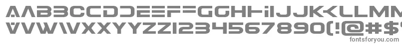 Шрифт Eurofighterexpand – серые шрифты на белом фоне