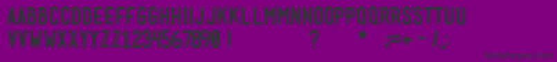 MenschBold-fontti – mustat fontit violetilla taustalla