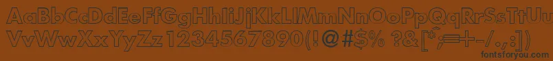 FutoraloutdbNormal Font – Black Fonts on Brown Background