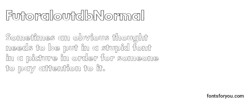 Review of the FutoraloutdbNormal Font