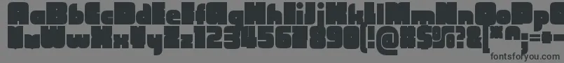 CubefarmLatinRegular-Schriftart – Schwarze Schriften auf grauem Hintergrund
