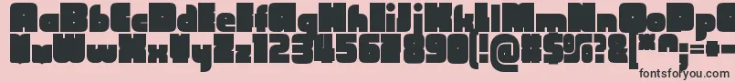 CubefarmLatinRegular Font – Black Fonts on Pink Background