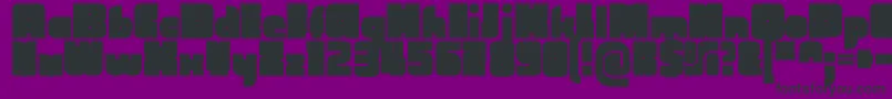 CubefarmLatinRegular Font – Black Fonts on Purple Background