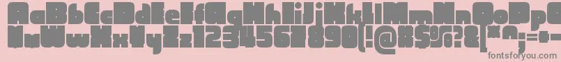 fuente CubefarmLatinRegular – Fuentes Grises Sobre Fondo Rosa