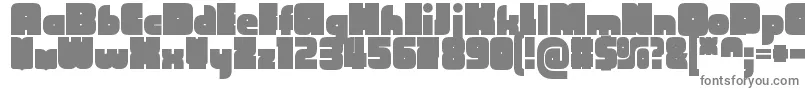 Шрифт CubefarmLatinRegular – серые шрифты