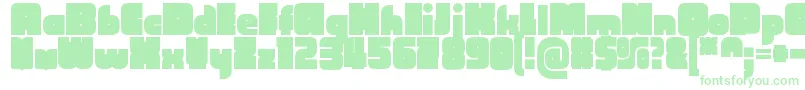 Шрифт CubefarmLatinRegular – зелёные шрифты