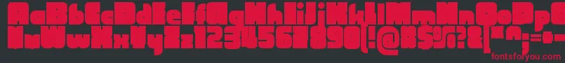 CubefarmLatinRegular Font – Red Fonts on Black Background