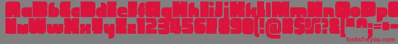 CubefarmLatinRegular Font – Red Fonts on Gray Background