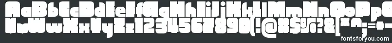Шрифт CubefarmLatinRegular – белые шрифты